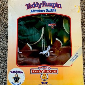 Vintage teddy ruxpin adventure hiking outfit unopened